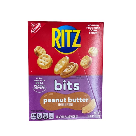 RITZ Bits Peanut Butter Sandwich Crackers, 8.8 oz ShelHealth