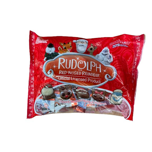 RM Palmer Rudolph the Red-Nosed Reindeer Assorted Characters Double Crisp Chocolates Minis 10 oz Assorted Bag - RM Palmer