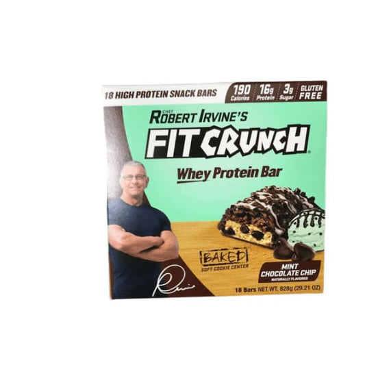 Robert Irvine's Fit Crunch Mint Chocolate Chip Snack Size, 18 ct. - ShelHealth.Com