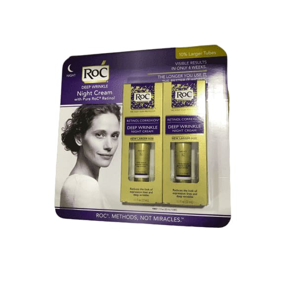 RoC Retinol Correxion Deep Wrinkle Anti-Aging Retinol Night Cream, Oil-Free and Non-Comedogenic, 2.2 oz - ShelHealth.Com