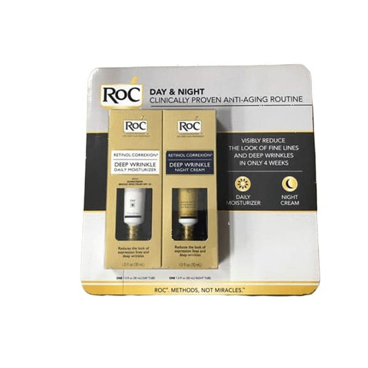 Roc Retinol Correxion Deep Wrinkle Treatment Daily Moisturizer With Sunscreen Broad Spectrum spf 30, 2 pk./1 oz. - ShelHealth.Com
