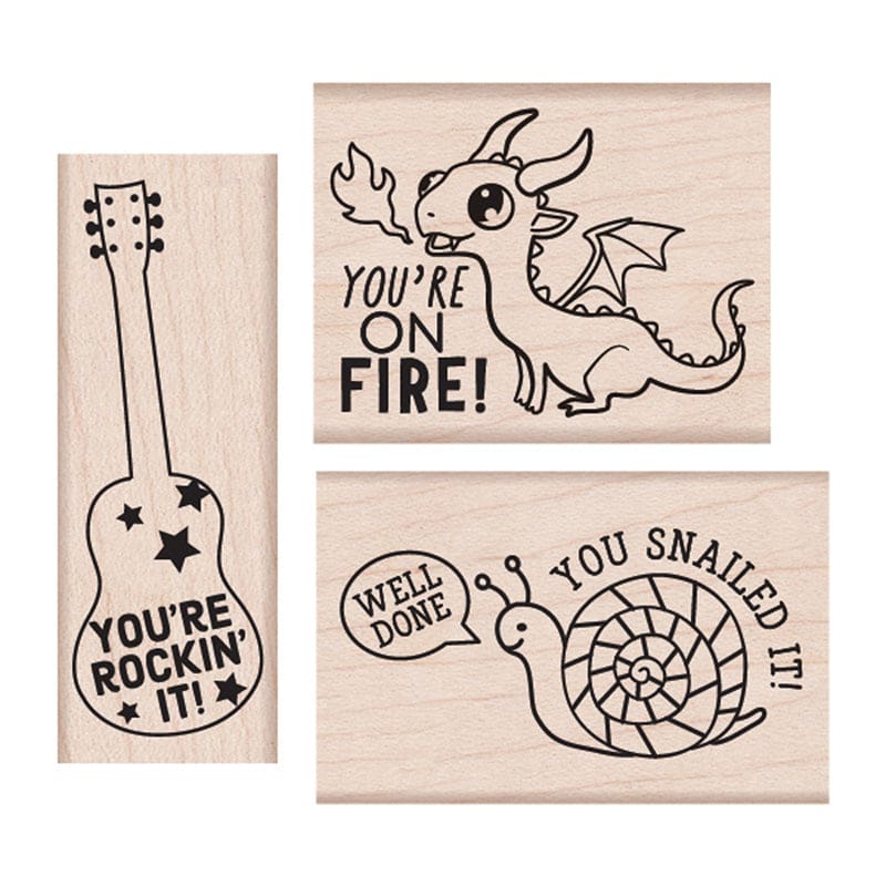 Rockin It Wood Stamps Set (Pack of 2) - Stamps & Stamp Pads - Hero Arts