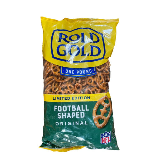Rold Gold One Pound Football Shaped Original 16 oz. - Rold Gold