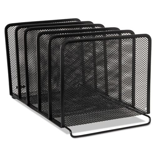Rolodex Mesh Stacking Sorter 5 Sections Letter To Legal Size Files 8.25 X 14.38 X 7.88 Black - School Supplies - Rolodex™