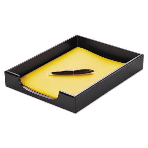 Rolodex Wood Tones Desk Tray 1 Section Letter Size Files 8.5 X 11 Black - School Supplies - Rolodex™
