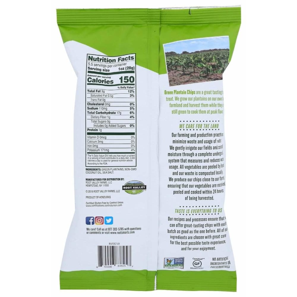 ROOT SMARTS Root Smarts Chips Plantain Ccnut Oil, 5.5 Oz