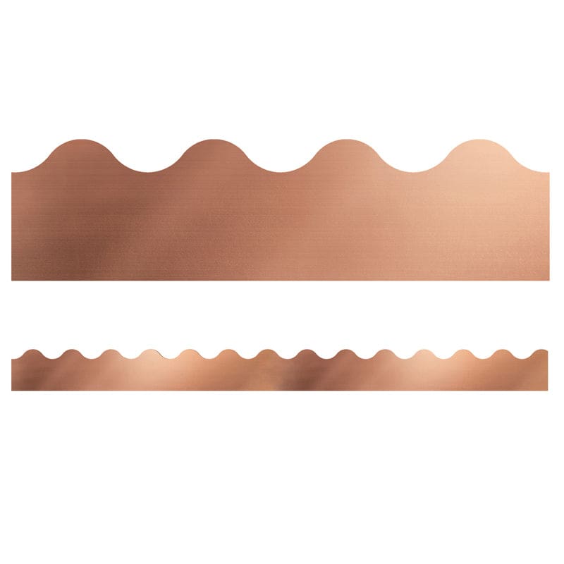 Rose Gold Foil Scalloped Borders Sparkle And Shine (Pack of 10) - Border/Trimmer - Carson Dellosa Education