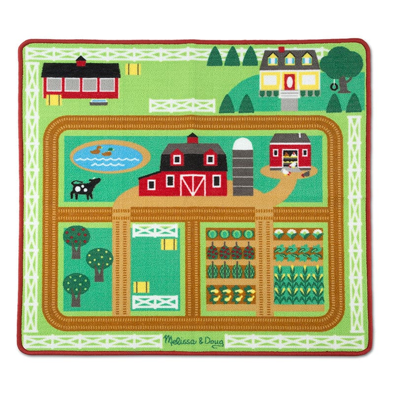 Round The Barnyard Farm Rug - Mats - Melissa & Doug