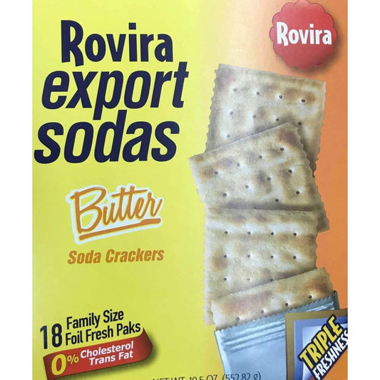 Rovira export sodas, Butter Soda Crackers, 19.5 oz - ShelHealth.Com