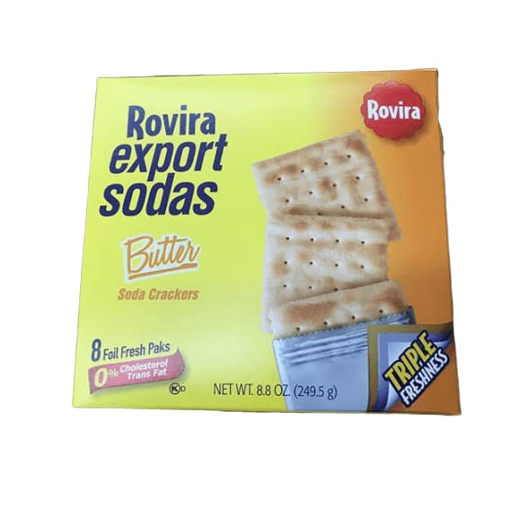 Rovira export sodas, Butter Soda Crackers, 8.8 oz - ShelHealth.Com
