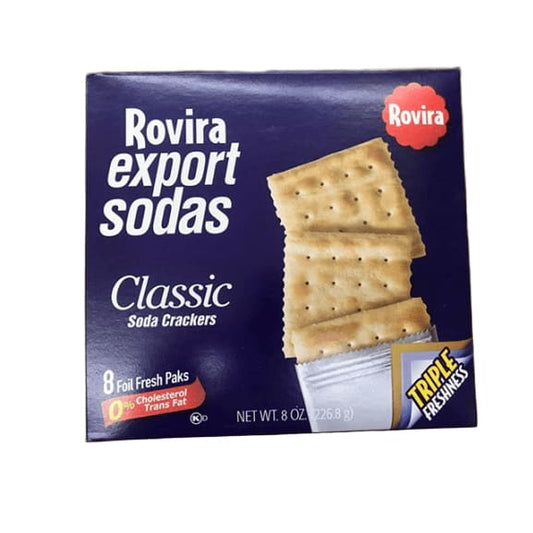 Rovira export sodas, Classic Soda Crackers, 8 oz - ShelHealth.Com