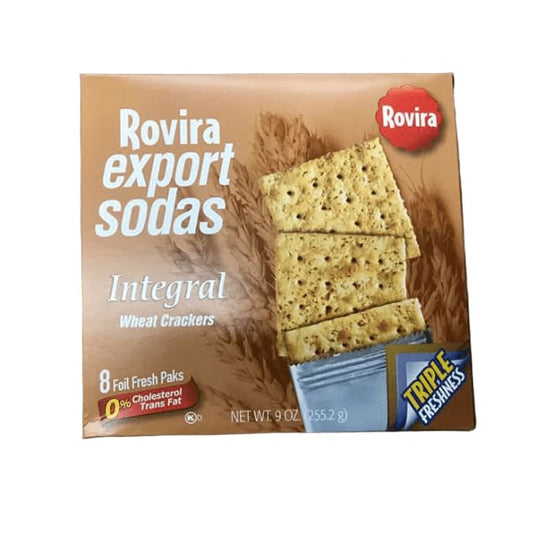 Rovira export sodas, Integral What Crackers, 9 oz - ShelHealth.Com