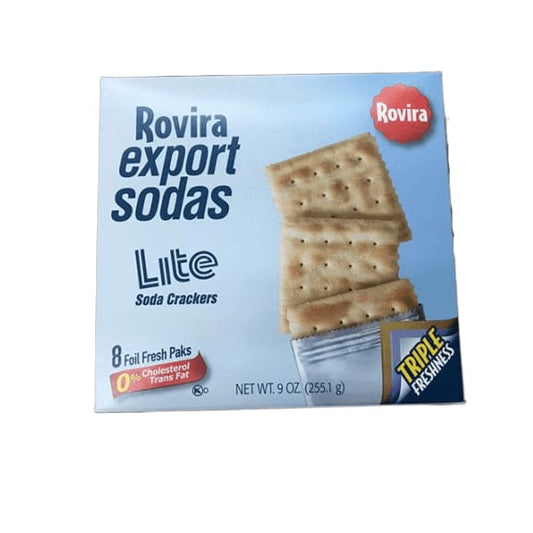 Rovira export sodas, Lite Soda Crackers, 9 oz - ShelHealth.Com