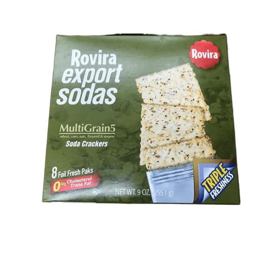 Rovira export sodas, MultiGrain5 Soda Crackers, 9 oz - ShelHealth.Com