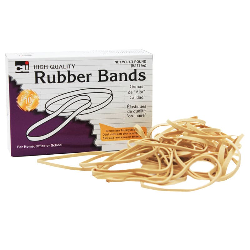 Rubber Bands 3 1/2 X 1/4 (Pack of 12) - Mailroom - Charles Leonard