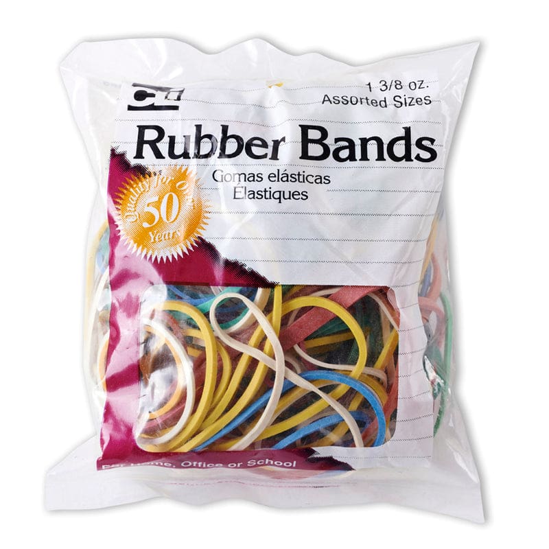 Rubber Bands Asst Colors 1 3/8 Oz Bag (Pack of 12) - Mailroom - Charles Leonard