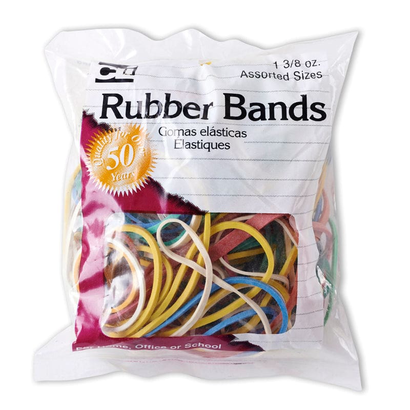 Rubber Bands Asst Colors 1 3/8 Oz Bag (Pack of 12) - Mailroom - Charles Leonard