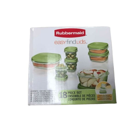 Rubbermaid 18-Pc. Easy Find Lids Food Storage Containers - ShelHealth.Com