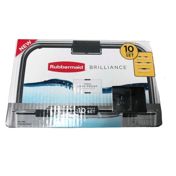 Rubbermaid Brilliance 10-Pc. Food Storage Set - ShelHealth.Com