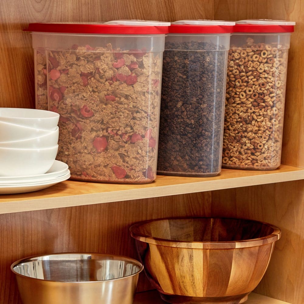 Rubbermaid Cereal Keeper Containers Three 24 Cup Cereal Keeper Food - Food Storage & Kitchen Organization - Rubbermaid
