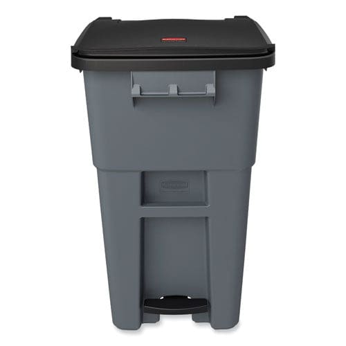 Rubbermaid Commercial Brute Step-on Rollouts 50 Gal Metal/plastic Gray - Janitorial & Sanitation - Rubbermaid® Commercial