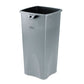 Rubbermaid Commercial Configure Indoor Recycling Waste Receptacle Mixed Recycling 15 Gal Metal Gray - Janitorial & Sanitation - Rubbermaid®