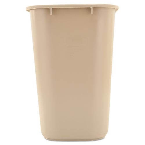 Rubbermaid Commercial Deskside Plastic Wastebasket 7 Gal Plastic Beige - Janitorial & Sanitation - Rubbermaid® Commercial