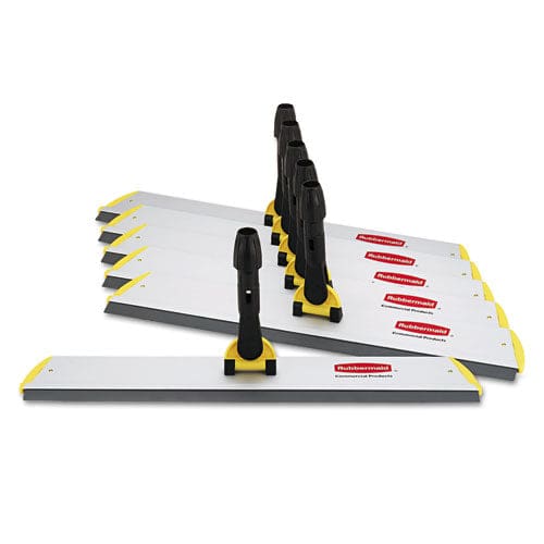 Rubbermaid Commercial HYGEN Hygen Quick Connect S-s Frame Squeegee 24w X 4 1/2d Aluminum Yellow - Janitorial & Sanitation - Rubbermaid®