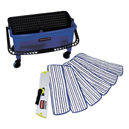 Rubbermaid Commercial Microfiber Floor Finishing System 3 Gal Blue/black/white - Janitorial & Sanitation - Rubbermaid® Commercial