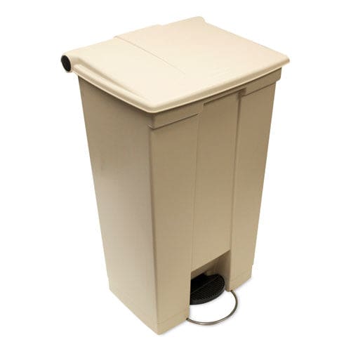 Rubbermaid Commercial Step-on Receptacle 18 Gal Polyethylene Beige - Janitorial & Sanitation - Rubbermaid® Commercial