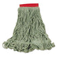 Rubbermaid Commercial Super Stitch Blend Mop Heads Cotton/synthetic Green Large - Janitorial & Sanitation - Rubbermaid® Commercial