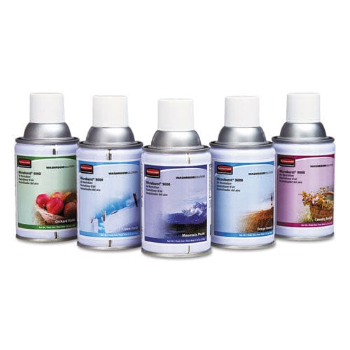 Rubbermaid Commercial Tc Microburst 9000 Air Freshener Refill Variety Pack 5.25 Oz Aerosol Spray 5/carton - Janitorial & Sanitation -