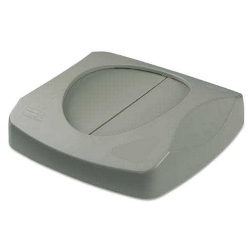 Rubbermaid Commercial Untouchable Square Swing Top Lid 16w X 16d X 4h Gray - Janitorial & Sanitation - Rubbermaid® Commercial
