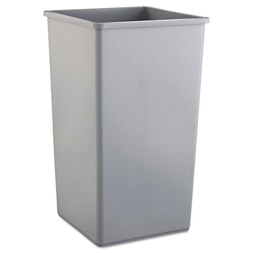 Rubbermaid Commercial Untouchable Square Waste Receptacle 50 Gal Plastic Gray - Janitorial & Sanitation - Rubbermaid® Commercial
