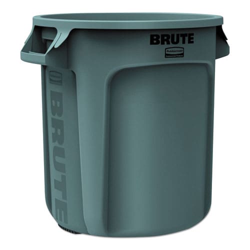 Rubbermaid Commercial Vented Round Brute Container 10 Gal Plastic Gray - Janitorial & Sanitation - Rubbermaid® Commercial