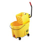 Rubbermaid Commercial Wavebrake 2.0 Bucket/wringer Combos Down-press 35 Qt Plastic Yellow - Janitorial & Sanitation - Rubbermaid® Commercial