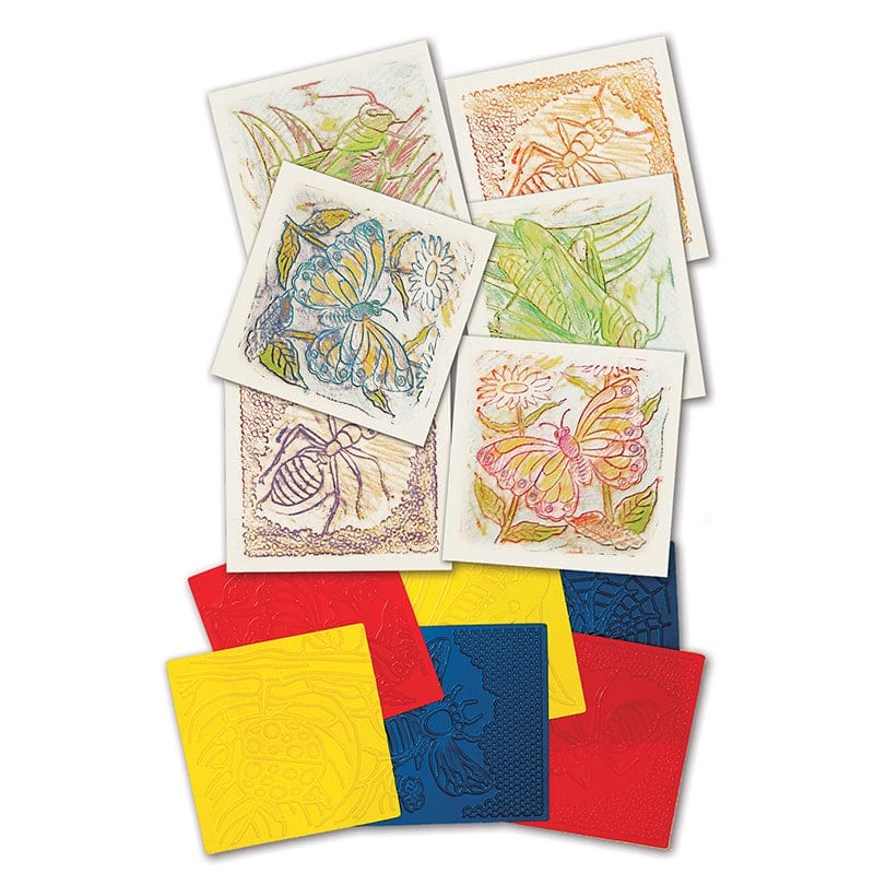 Rubbing Plates Bugs (Pack of 3) - Rubbing Plates - Roylco Inc.