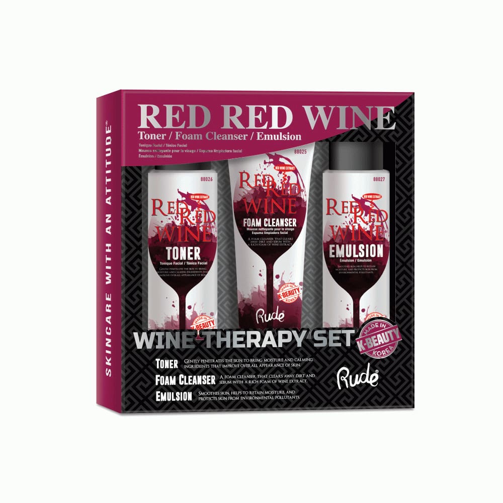 RUDE Red Red Wine Wine Therapy Set