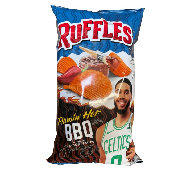 Ruffles Potato Chips, Flamin' Hot BBQ Flavored, Jason Tatum, 2.5 oz ...