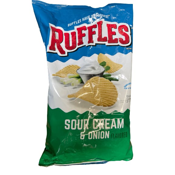 Ruffles Ruffles Potato Chips Sour Cream & Onion, 8 oz.