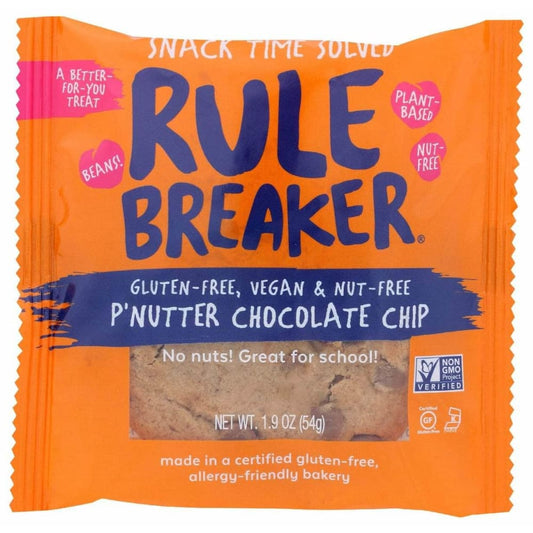 RULE BREAKER SNACKS Rule Breaker Snacks Brownie Pnuttr Choc Chip, 1.9 Oz