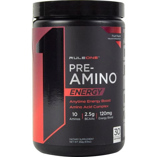 Rule One Proteins Pre-Aminos Energy Fruit Punch 30 servings - Rule One Proteins