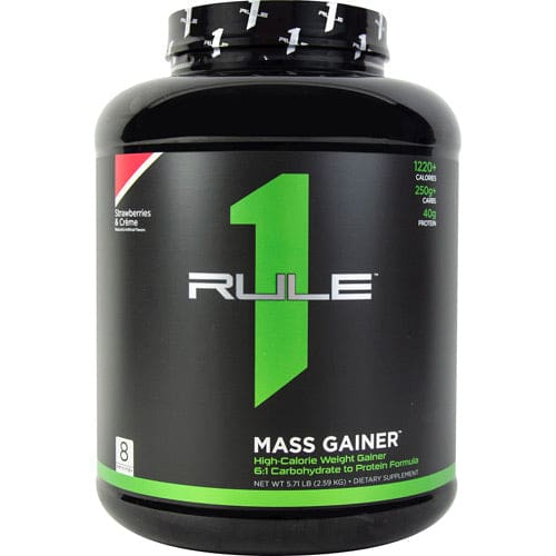 Rule One Proteins R1 Mass Gainer Strawberries & Creme 5.71 lb - Rule One Proteins