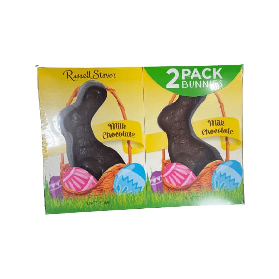 Russell Stover 2 pack bunnies Milk Chocolate - Russell Stover