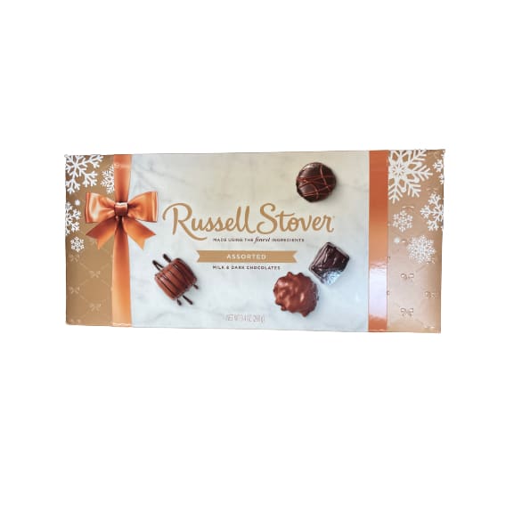 Russell Stover Holiday Candy Christmas Gift Box Multiple Choice Flavor 9 oz. - Russell Stover