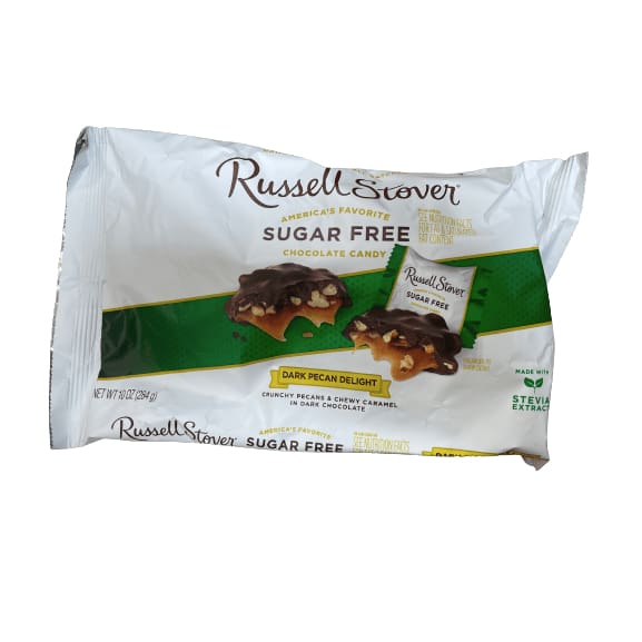 Russell Stover Russell Stover Sugar Free Dark Chocolate Pecan Delight Laydown Bag, 10 oz