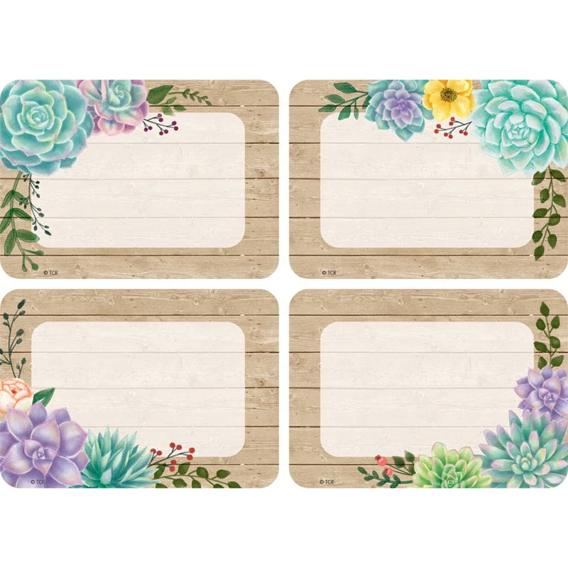 Rustic Bloom Name Tags/Labels Multi-Pack (Pack of 10) - Name Tags - Teacher Created Resources