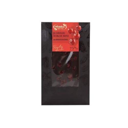 Ruta Dark Chocolate 70% With Cranberries 3.53 oz. (100 g) - Ruta