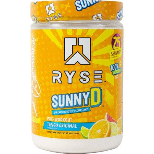 Ryse Supplements Pre-Workout Sunny D Tangy Original 25 servings - Ryse Supplements