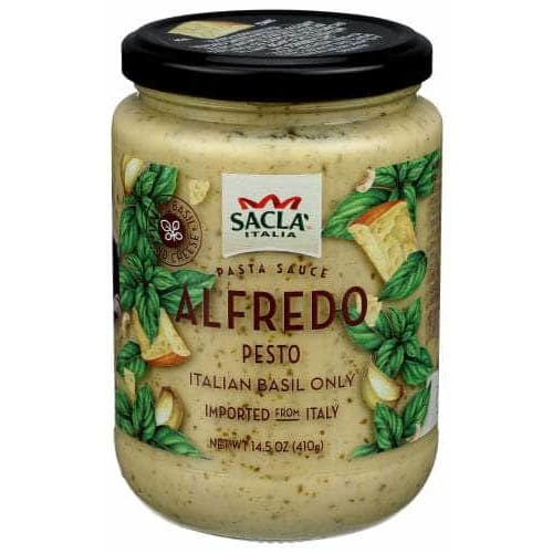 SACLA Grocery > Pantry > Pasta and Sauces SACLA: Alfredo Pesto Pasta Sauce, 14.5 oz